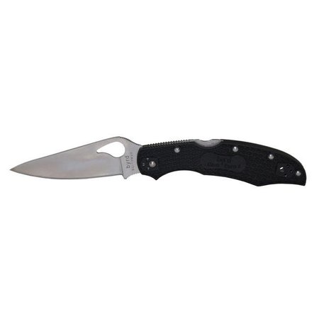 SPYDERCO Spyderco 401130 Knife Byrd Cara Cara2 Lightweight Black FRN Plain Edge 401130